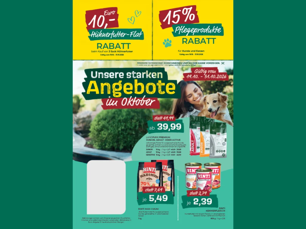 Flyer "Unsere starken Angebote im Oktober" Seite 2